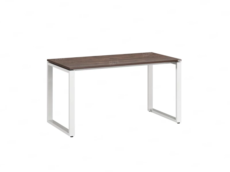 Стол прямой на O-образных опорах 1000x700x750 RM002-10x7 Дуб Апрельский шоколад/Белый