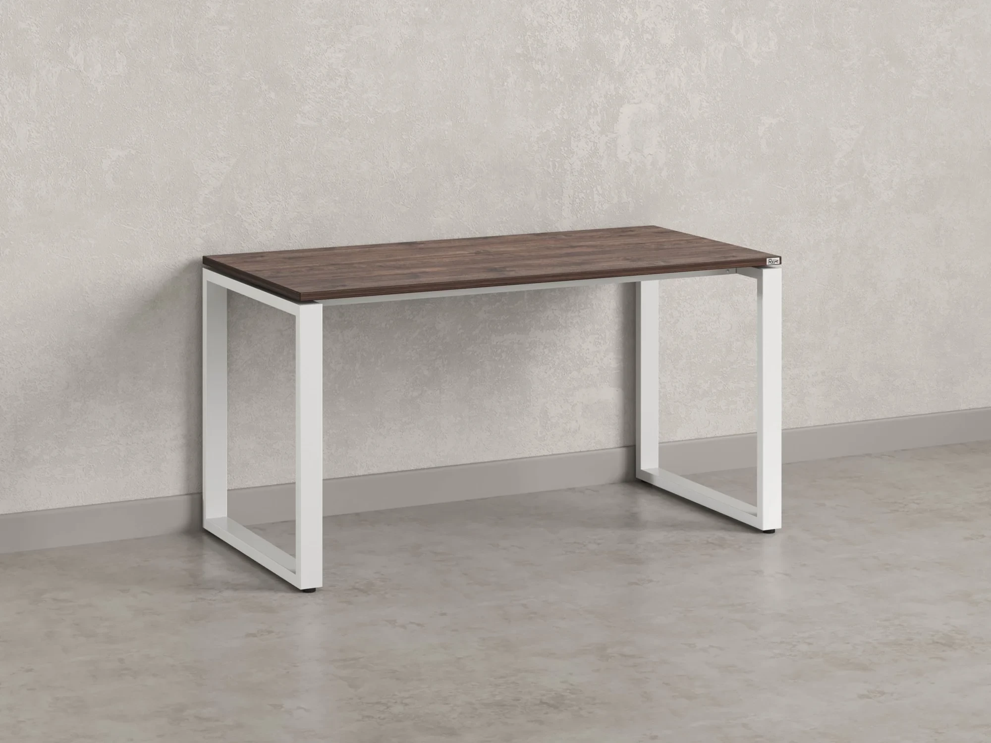 Стол прямой на O-образных опорах 1000x700x750 RM002-10x7 Дуб Апрельский шоколад/Белый