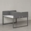 Бенч-система, 2 рабочих места, 5 тканевых экранов 1600x1200x750 RM169-3-16x12 Белый/Серый