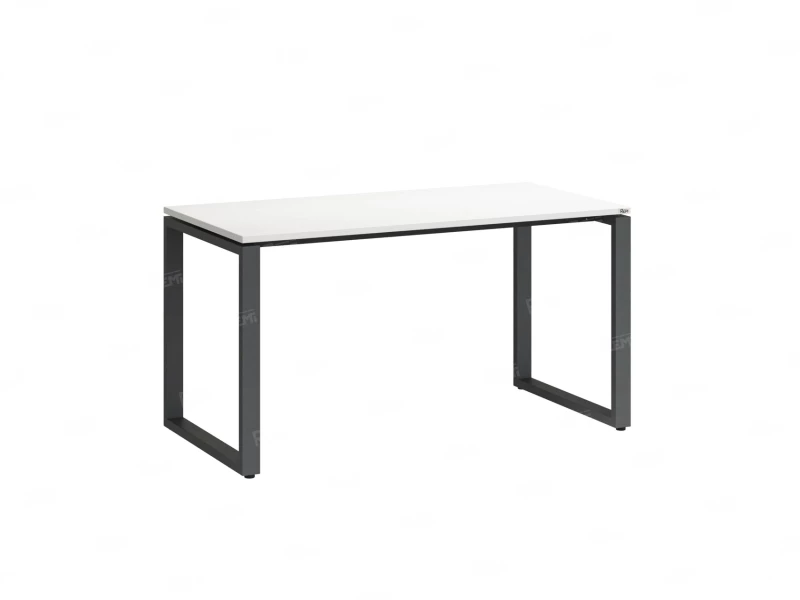 Стол прямой на O-образных опорах 1400x800x750 RM002-14x8 Белый/Серый