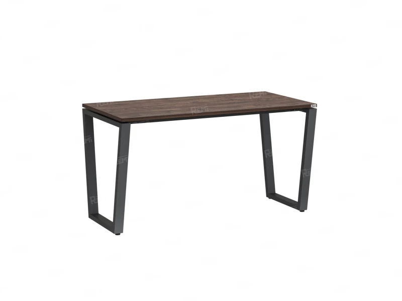 Стол прямой на U-образных опорах 1000x600x750 RM003-10x6 Дуб Апрельский шоколад/Серый