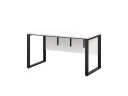 Стол прямой на О-образных опорах, экран ЛДСП 1200x800x750 RM006-12x8 Белый/Черный