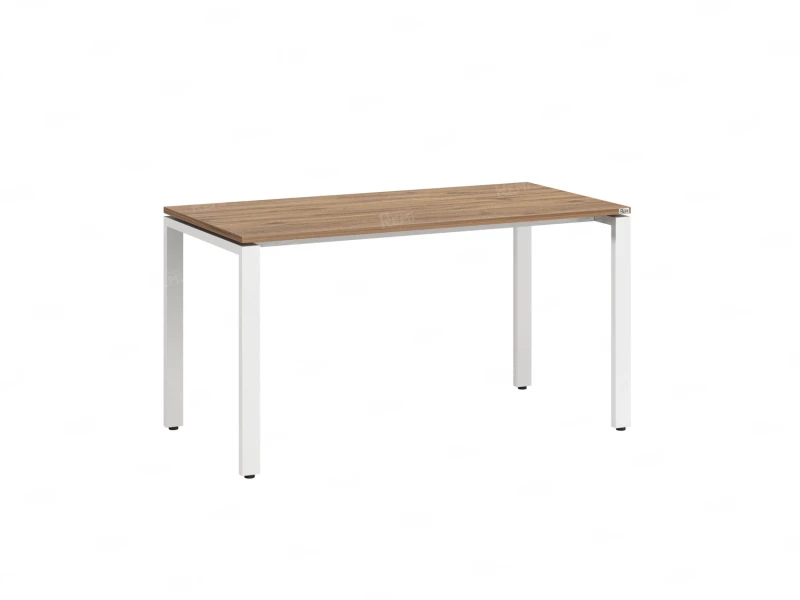 Стол прямой на П-образных опорах 1600x700x750 RM001-16x7 Дуб Юстус/Белый