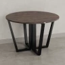 Круглый стол на U-образных опорах 1200x1200x750 RM188-12x12 Дуб Апрельский шоколад/Черный