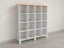 Стеллаж, 16 ячеек 1500х370х1620 RM140-15x37 Вяз Швейцарский светлый/Белый
