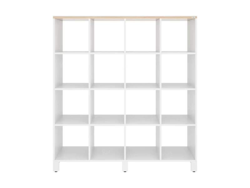 Стеллаж, 16 ячеек 1500х370х1620 RM140-15x37 Вяз Швейцарский светлый/Белый