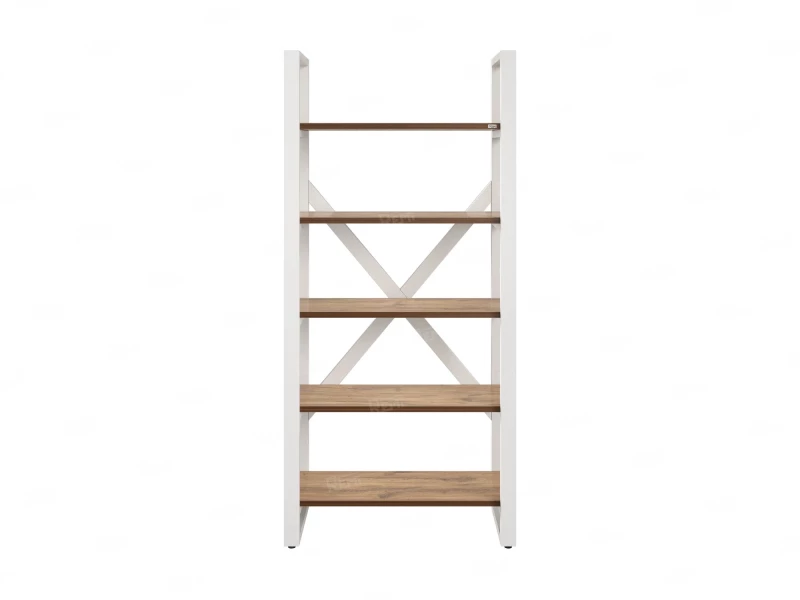 Стеллаж, 5 уровней 900x370x1920 RM131-90x37 Дуб Юстус/Белый