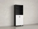 Шкаф комбинированный, 6 уровней 900x420x2200 RM154-90x41 Белый/Черный