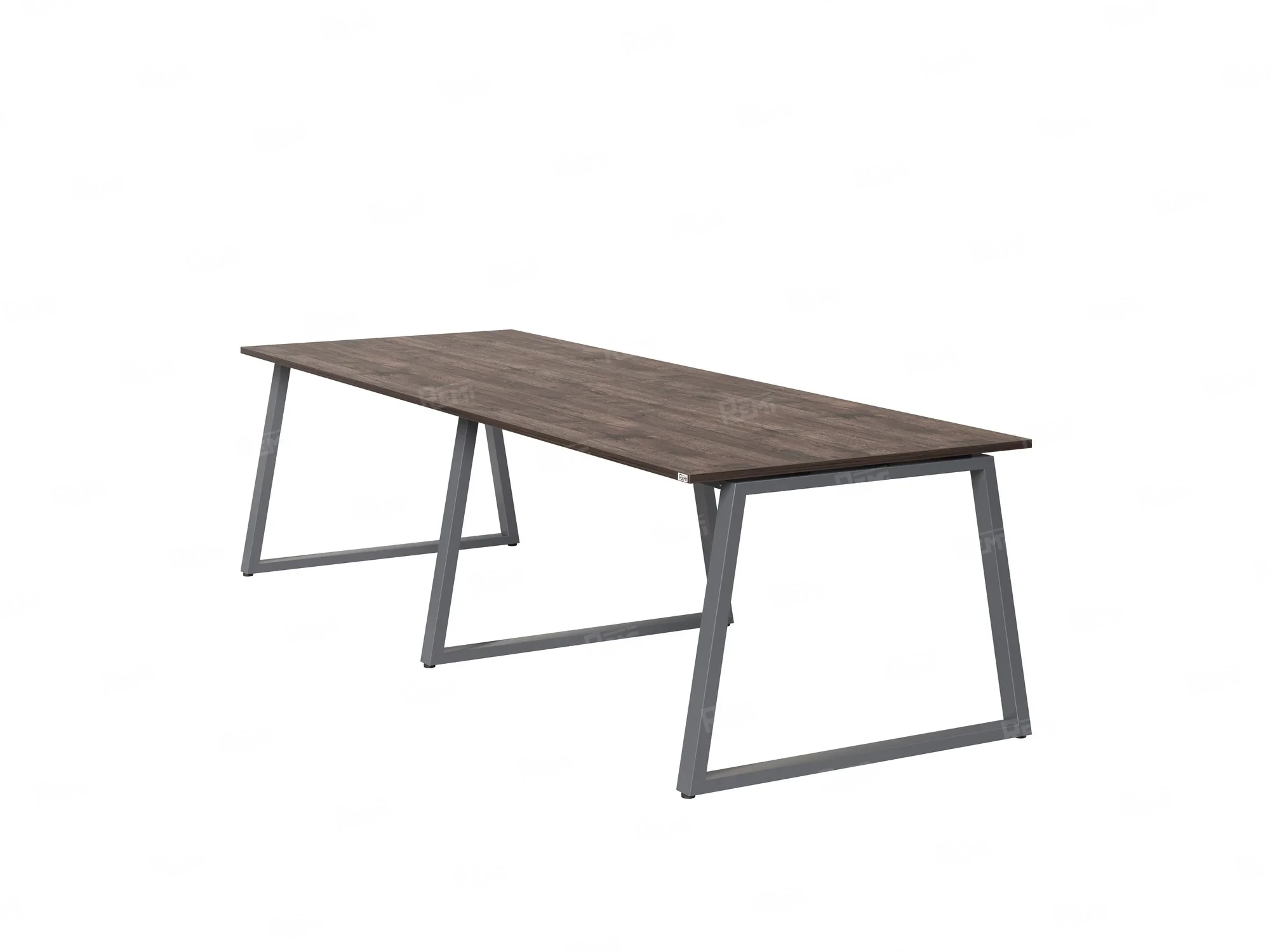 Cтол для переговоров, на A-обазном каркасе 2200x1600x750 RM083-220x160 Дуб Апрельский шоколад/Серый