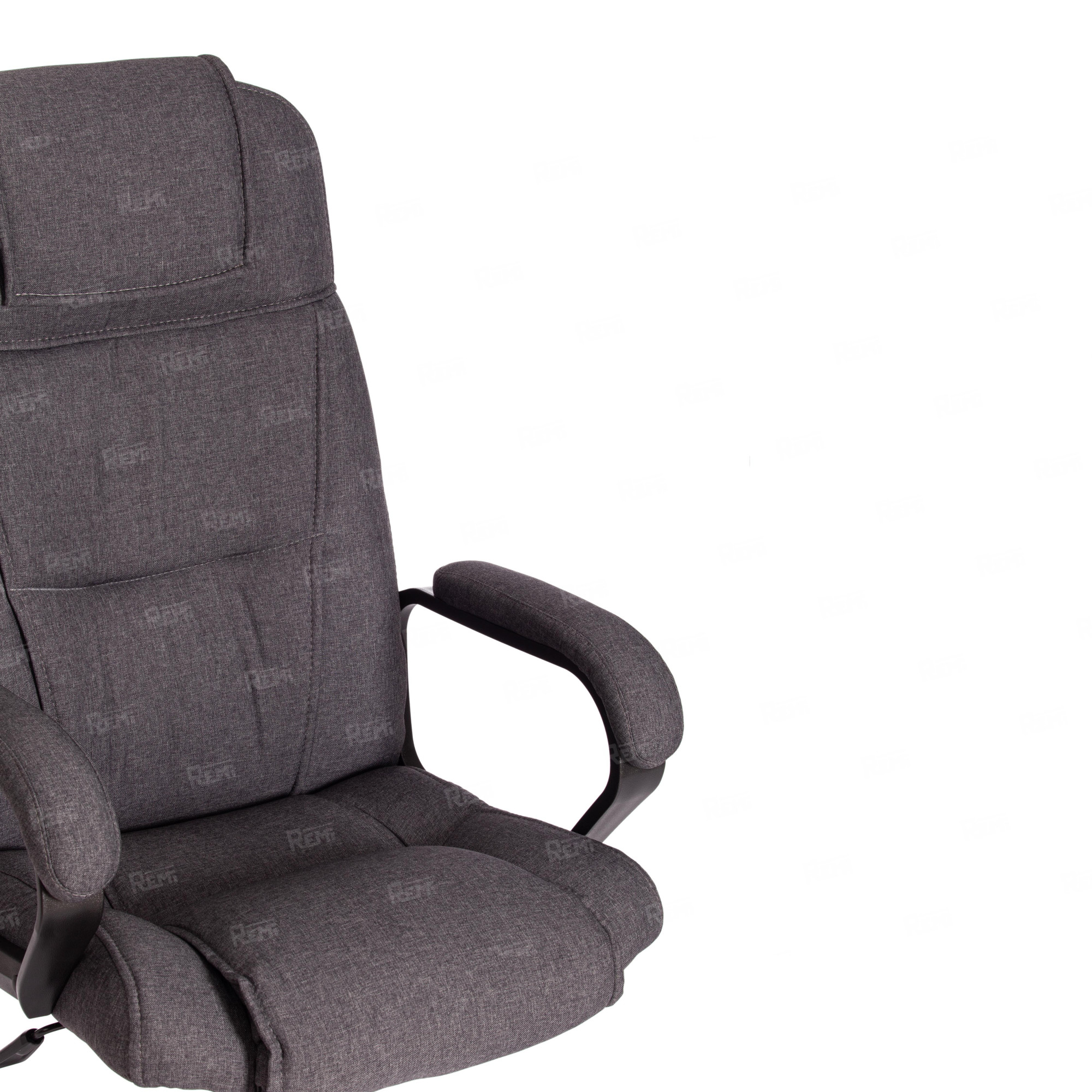 Кресло BERGAMO хром Темно-серый/Темно-Серый, Ткань (арт. 19399)