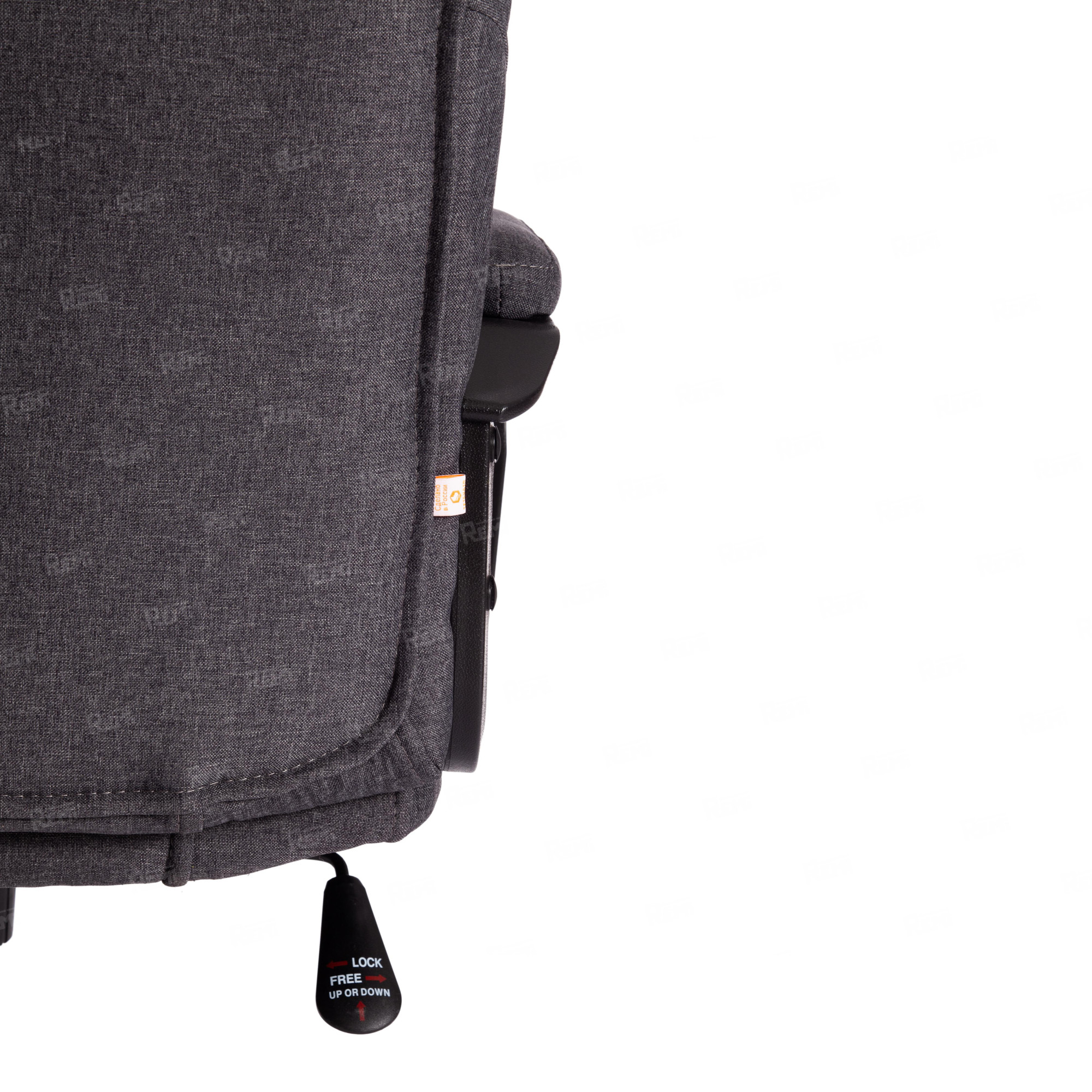 Кресло BERGAMO хром Темно-серый/Темно-Серый, Ткань (арт. 19399)