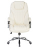CHESTER, Кресло для руководителя, цвет сиденья кремовый, цвет основания хромированная сталь (арт. LMR-114B)