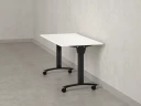 Стол складной, мобильный 1600x600x750 RM011-16x6 Белый/Черный