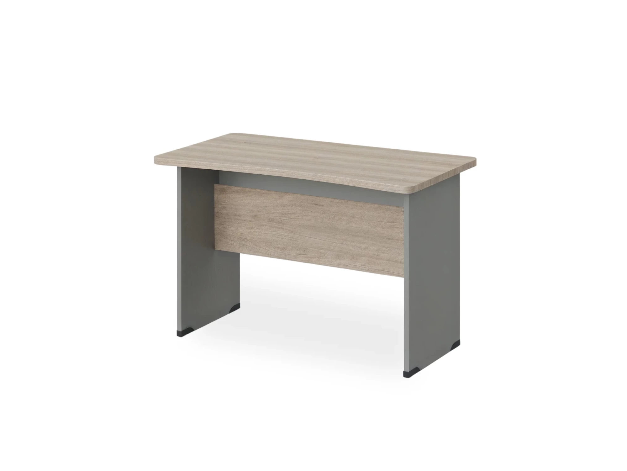 BRL RB001-160х65 Стол прямой с вогнутой столешницей 650 мм 1600х650х740 Шорвуд/Серый вулкан-кий