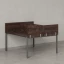 Бенч-система, 2 рабочих места, 5 ЛДСП экранов 1400x1400x750 RM165-4-14x14 Дуб Апрельский шоколад/Серый