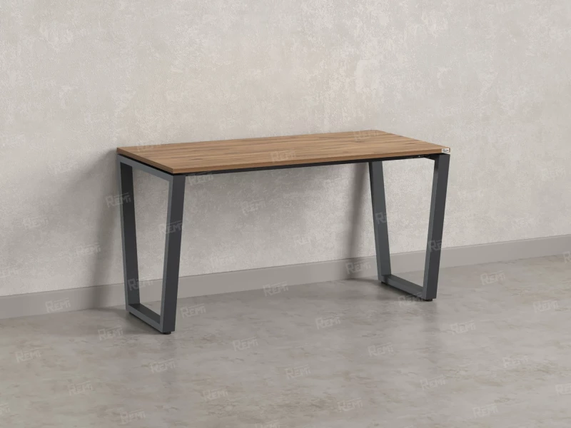 Стол прямой на U-образных опорах 1800x700x750 RM003-18x7 Дуб Юстус/Серый
