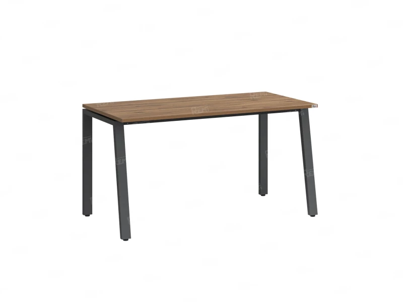 Стол прямой на Л-образных опорах 1800x600x750 RM004-18x6 Дуб Юстус/Серый