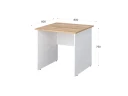Стол квадратный 800x800x750 RTD030 Вотан/Белый. Серия Тандем / Tandem. Серия Тандем / Tandem