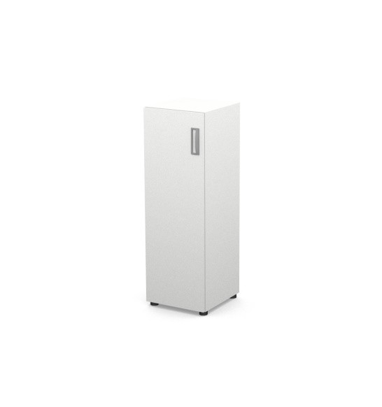 Шкаф узкий, RE112 З/С ЛДСП 39,9x42x120 см Белый/Белый, Серия Еврова | Europe