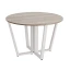 Круглый стол на U-образных опорах 1200x1200x750 RM188-12x12 Дуб Маувелла/Белый