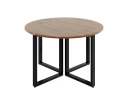 Круглый стол на О-образных опорах 1700x1700x750 RM187-17x17 Дуб Юстус/Черный