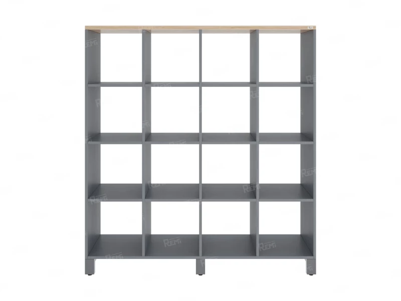 Стеллаж, 16 ячеек 1500х370х1620 RM140-15x37 Вяз Швейцарский светлый/Серый