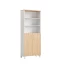 Шкаф комбинированный, 6 уровней 900x420x2200 RM154-90x41 Вяз Швейцарский светлый/Белый