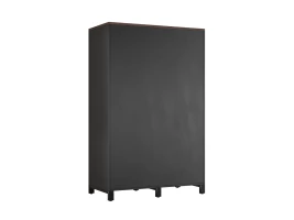 Шкаф-купе, штанга, 1 полка 1200x600x1900 RM163-90x60 Дуб Апрельский шоколад/Черный