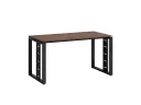 Стол прямой на О-образных опорах 1400x800x750 RM040-14x8 Дуб Апрельский шоколад/Черный