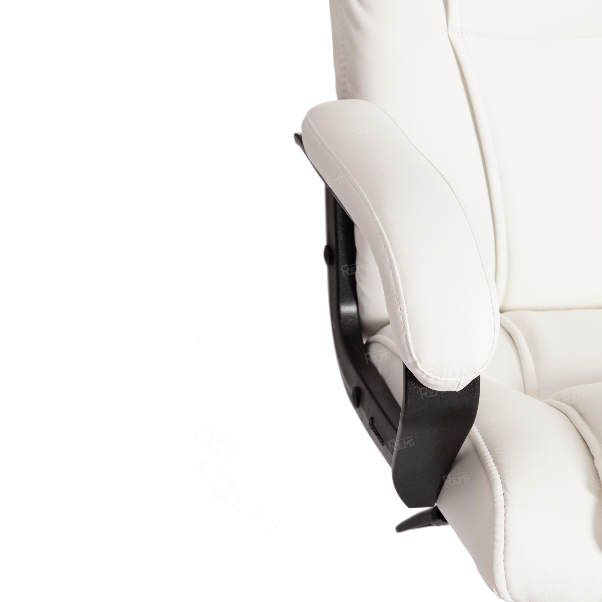 Кресло BERGAMO хром Белый/Белый, Экокожа (арт. 19400)