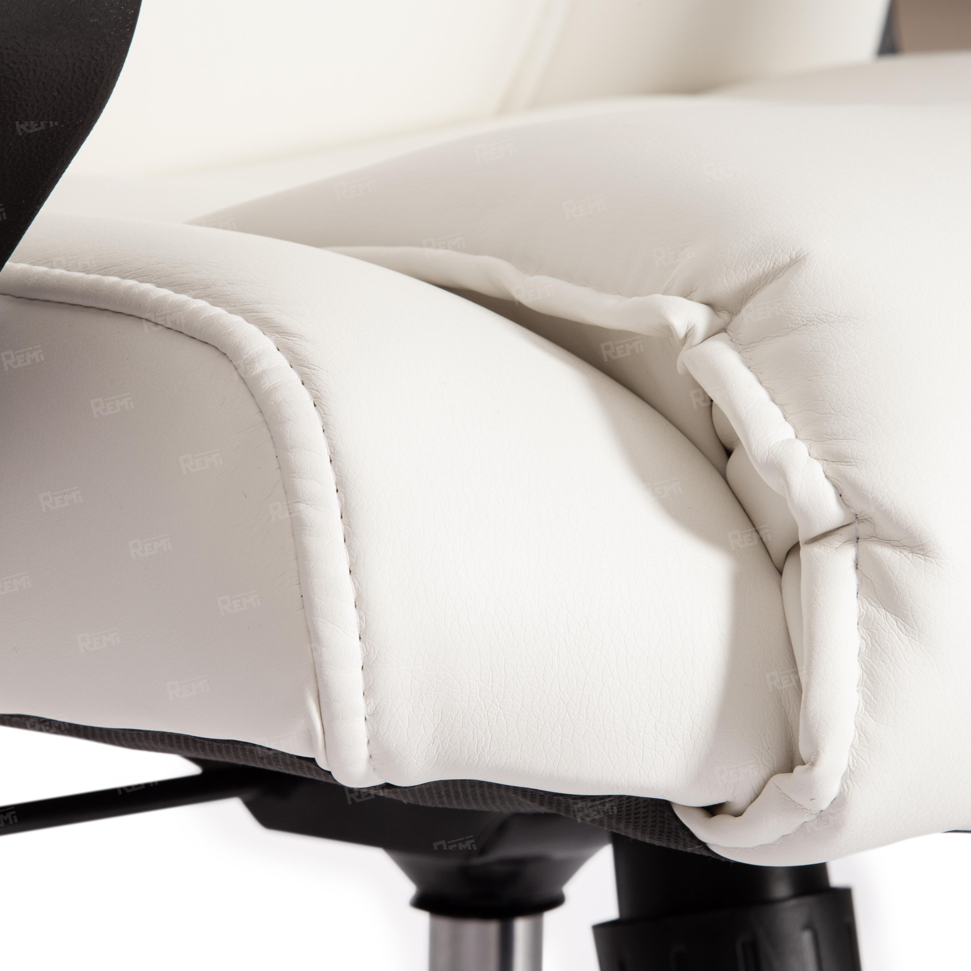 Кресло BERGAMO хром Белый/Белый, Экокожа (арт. 19400)