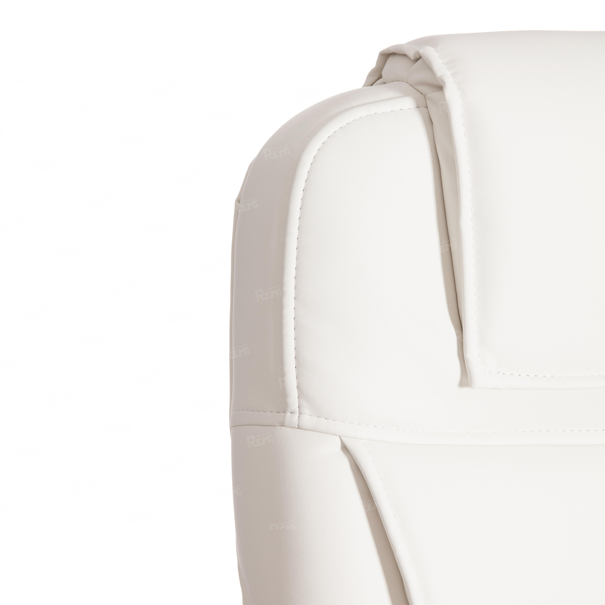 Кресло BERGAMO хром Белый/Белый, Экокожа (арт. 19400)