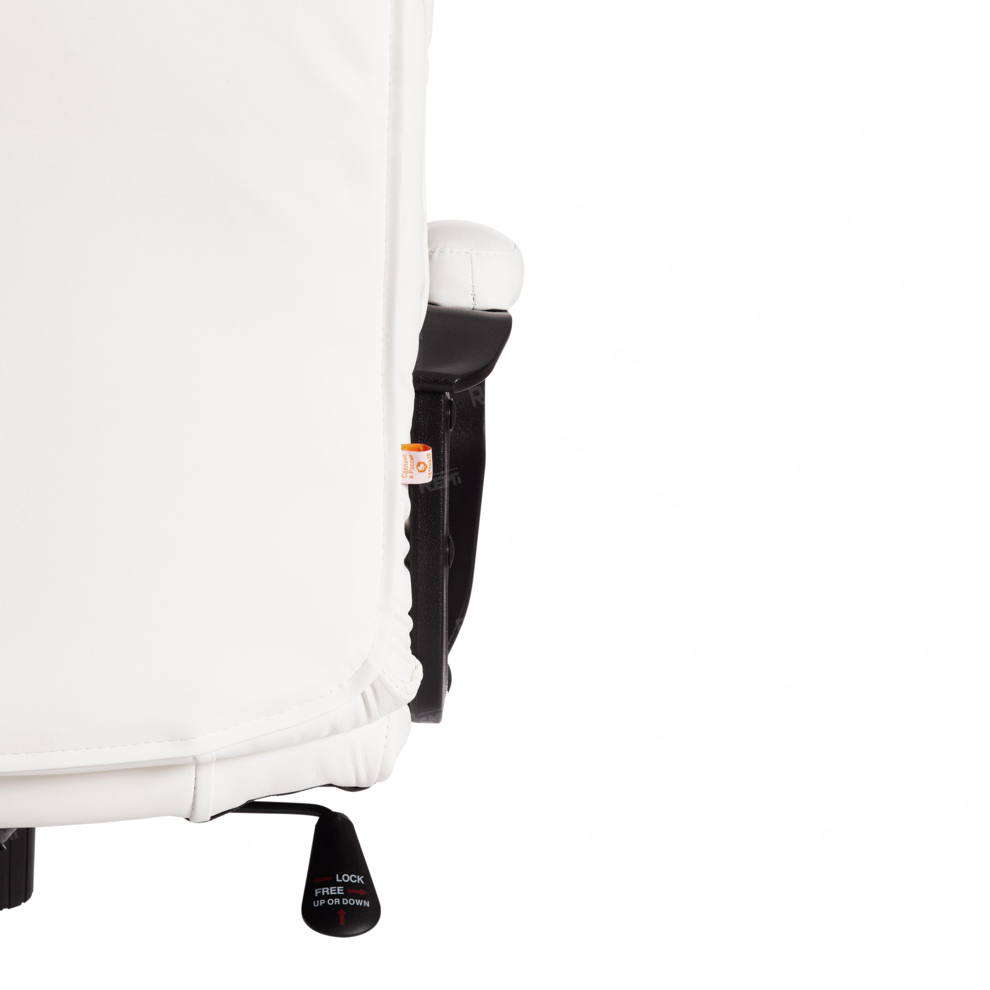 Кресло BERGAMO хром Белый/Белый, Экокожа (арт. 19400)