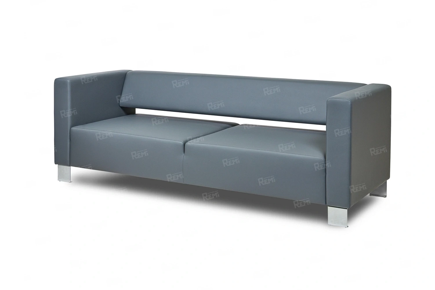 Диван ГОРИЗОНТ на 3 места цвет Голубой-серый