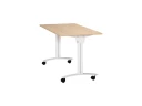 Стол складной, мобильный 1600x600x750 RM011-16x6 Вяз Швейцарский светлый/Белый