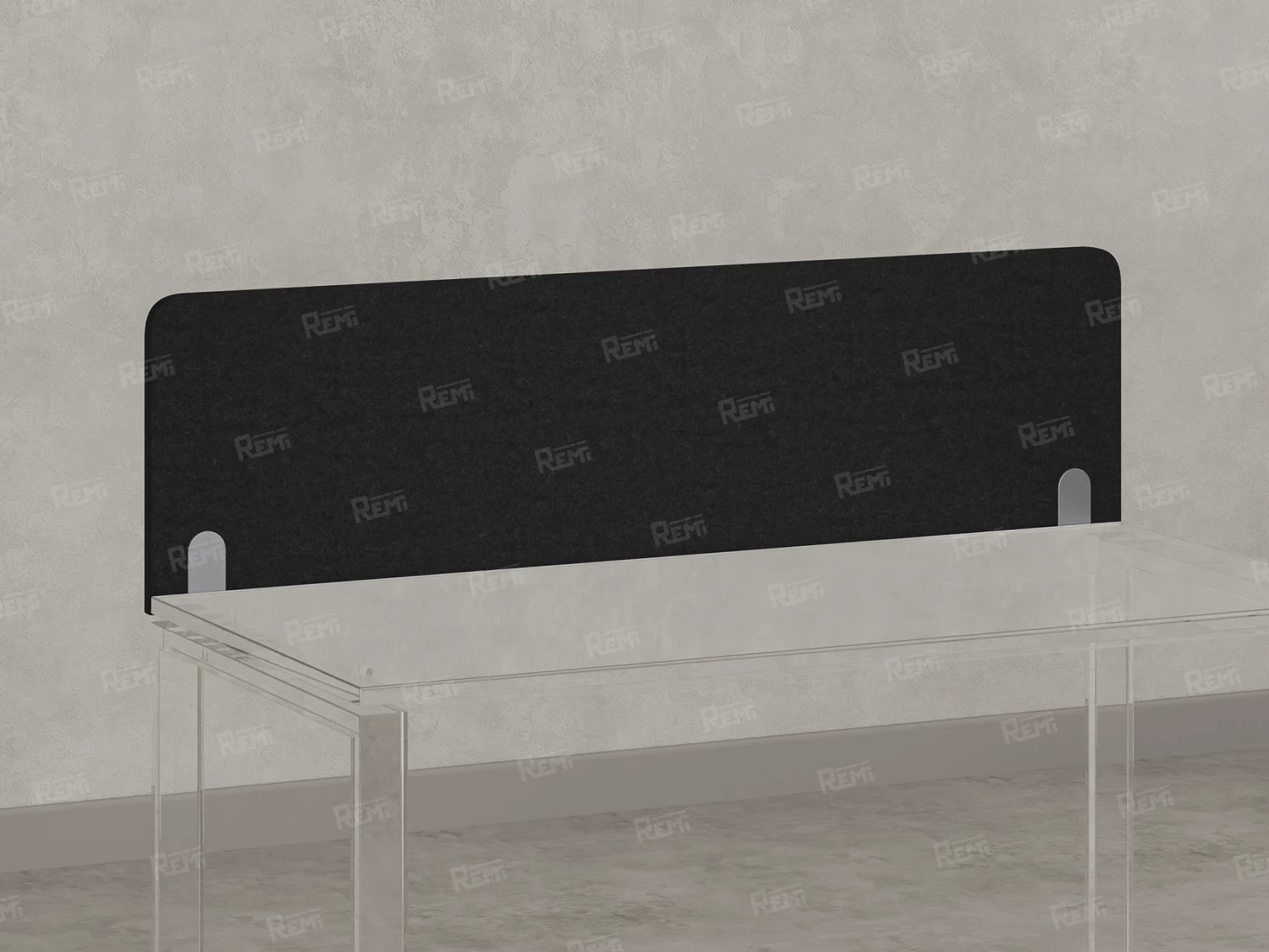 Экран-перегородка тканевый 1200x16x400 RM207-120x40 Черный