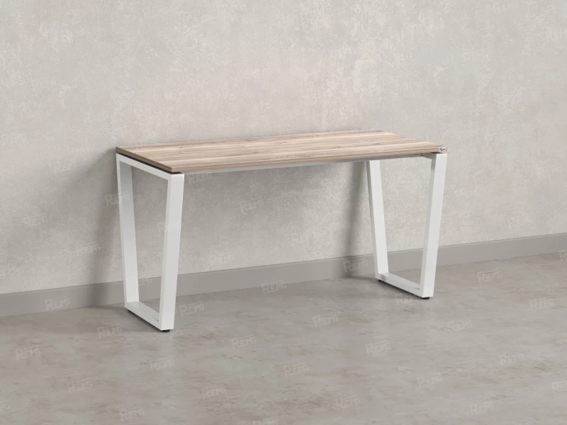 Стол прямой на U-образных опорах 1000x600x750 RM003-10x6 Дуб Маувелла/Белый