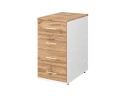 Тумба 4 ящика 400x600x750 RTD038 Вотан/Белый. Серия Тандем / Tandem. Серия Тандем / Tandem