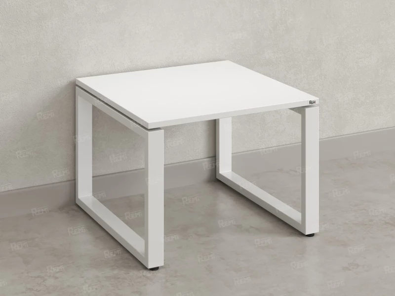 Журнальный стол с полкой 700x600x550 RM182-7x6 Белый/Белый