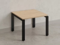 Журнальный стол с полкой 800x700x550 RM183-8x7 Вяз Швейцарский светлый/Черный