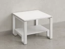 Журнальный стол с полкой 900x700x550 RM181-9x7 Белый/Белый