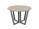 Круглый стол на U-образных опорах 1200x1200x750 RM188-12x12 Дуб Маувелла/Серый