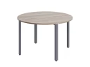 Круглый стол на П-образных опорах 1600x1600x750 RM186-16x16 Дуб Маувелла/Серый