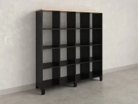 Стеллаж, 16 ячеек 1500х370х1620 RM140-15x37 Вяз Швейцарский светлый/Черный