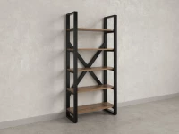 Стеллаж, 5 уровней 900x370x1920 RM131-90x37 Дуб Юстус/Черный