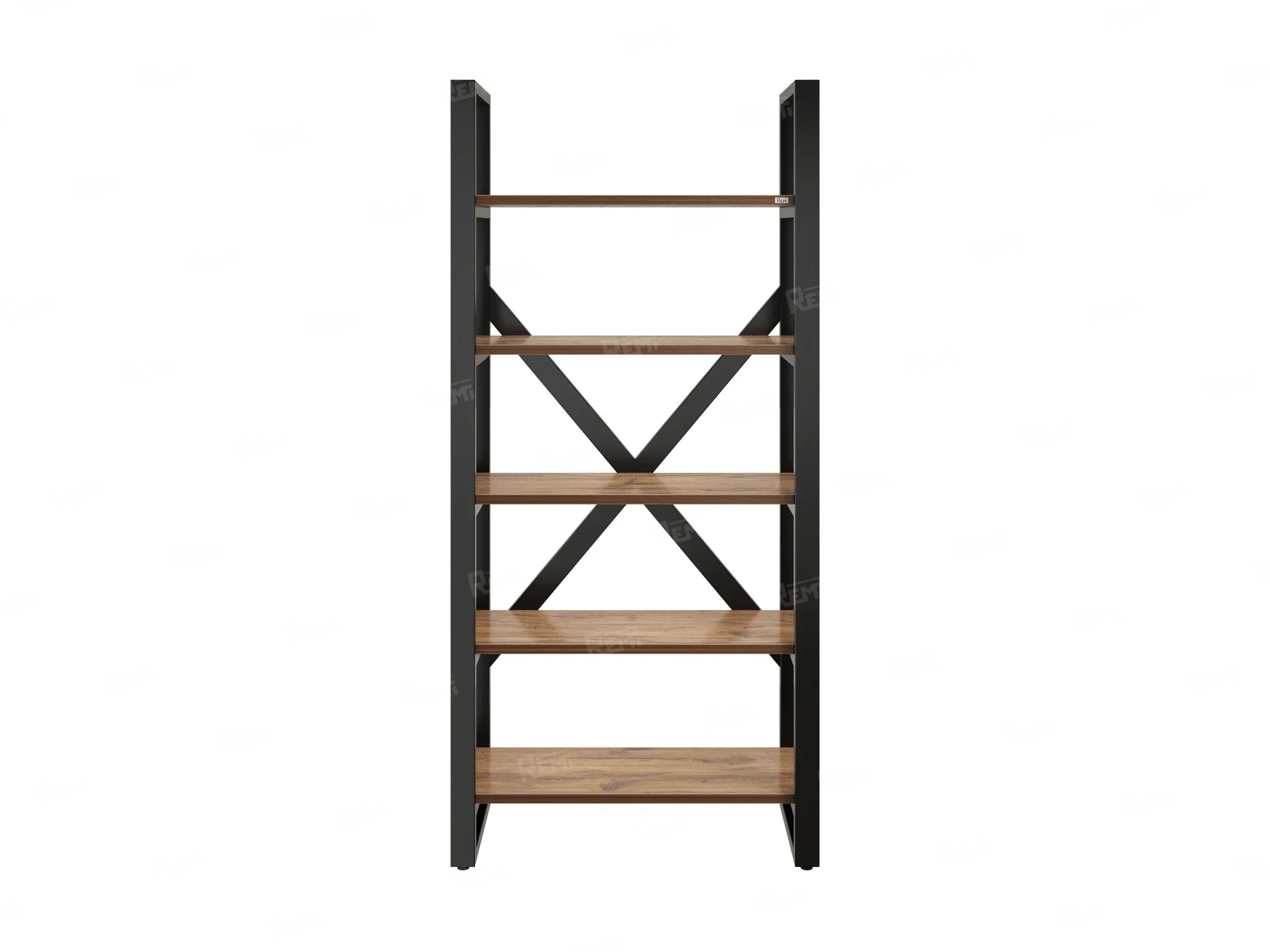 Стеллаж, 5 уровней 900x370x1920 RM131-90x37 Дуб Юстус/Черный