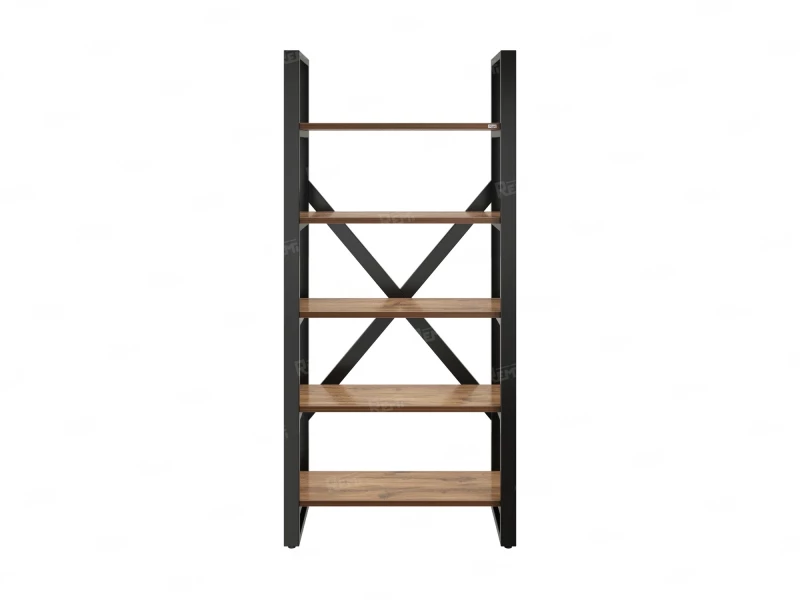Стеллаж, 5 уровней 900x370x1920 RM131-90x37 Дуб Юстус/Черный