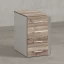 Тумба приставная, 4 ящика 400x800x750 RM121-40x80 Дуб Маувелла/Белый