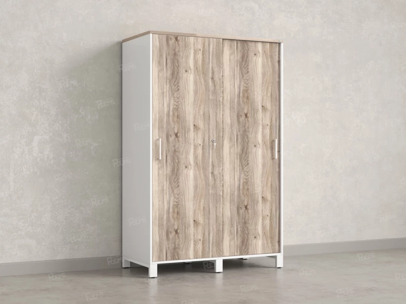 Шкаф-купе, штанга, 1 полка 1200x600x1900 RM163-90x60 Дуб Маувелла/Белый