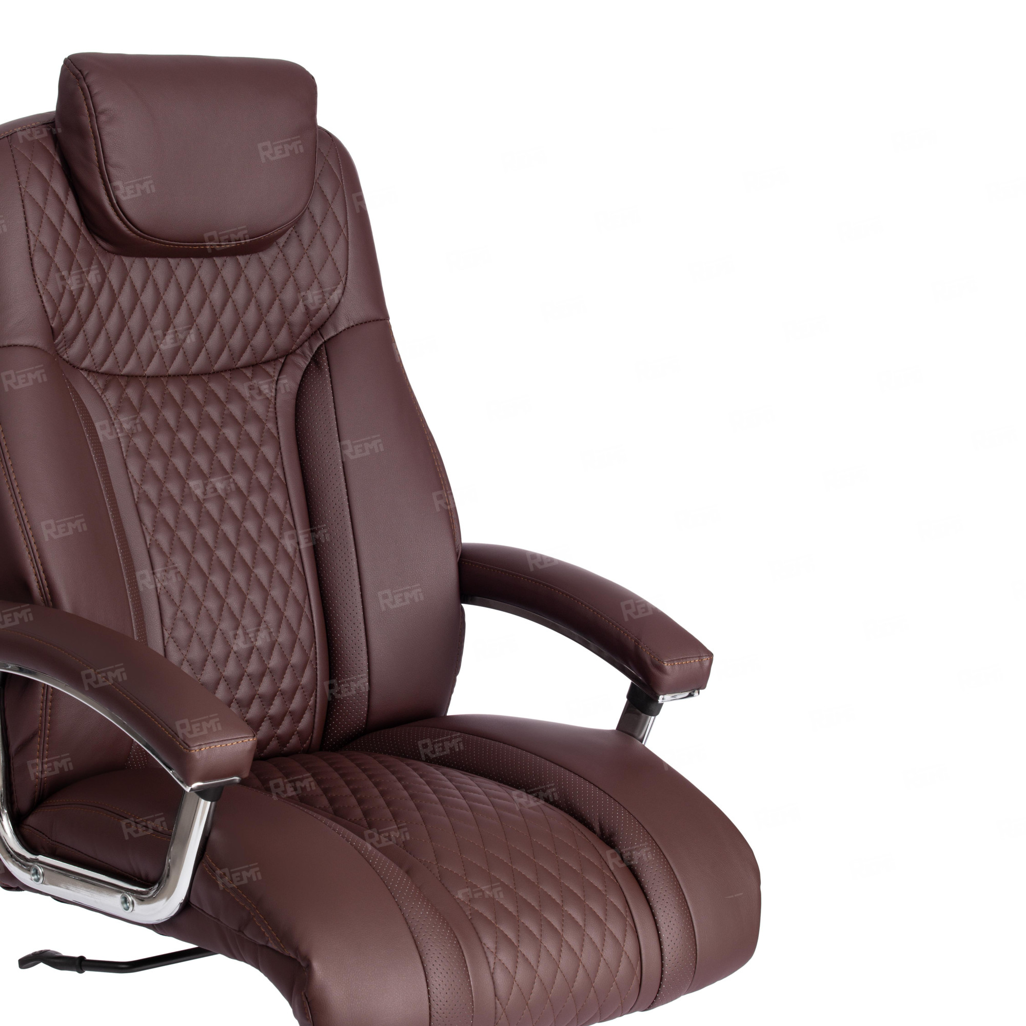 Кресло Trust (max) Коричневый/Коричневый, Экокожа (арт. 19890)